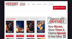 Desktop Screenshot of odysseytheatres.com