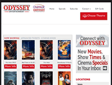 Tablet Screenshot of odysseytheatres.com